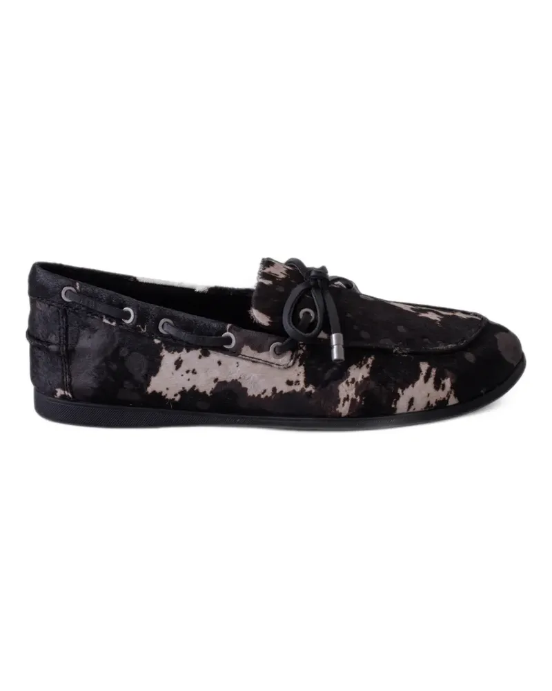 ash Joker calf-hair bow-detail loafers - Schwarz Schwarz