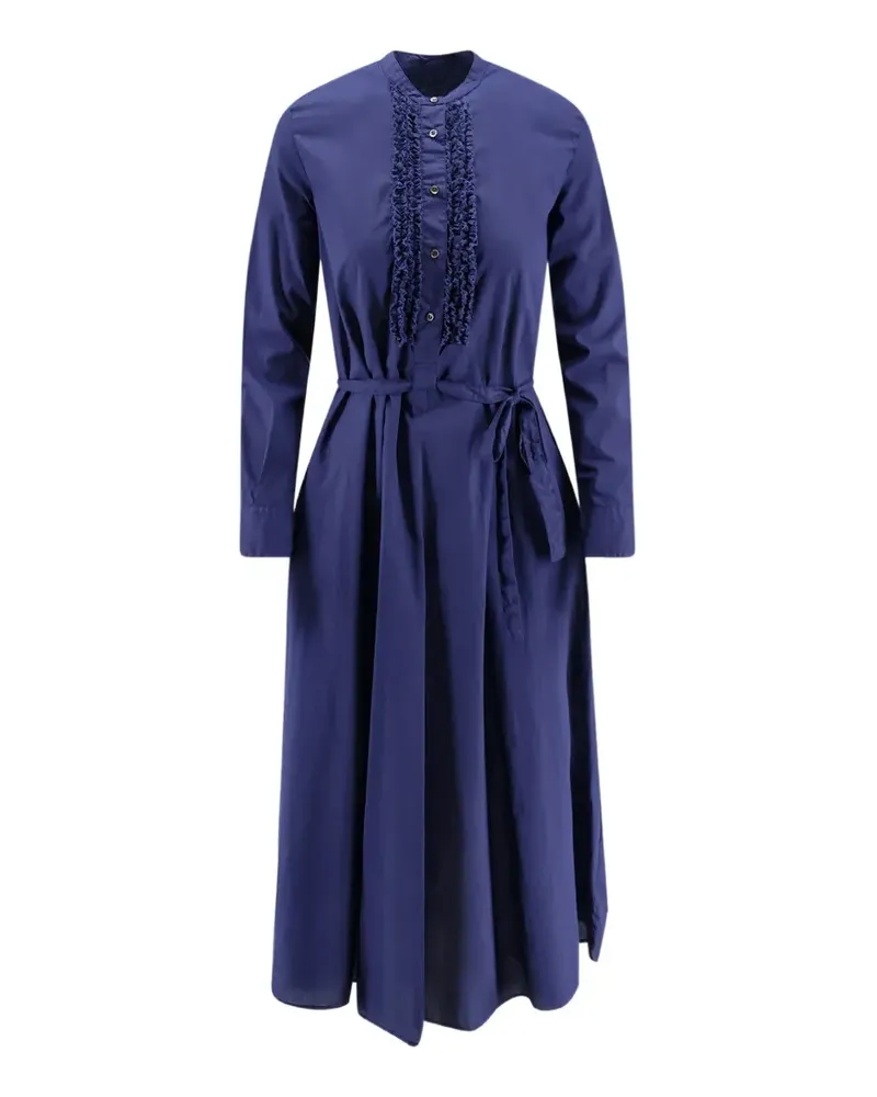 ASPESI ruffled tie dress - Blau Blau