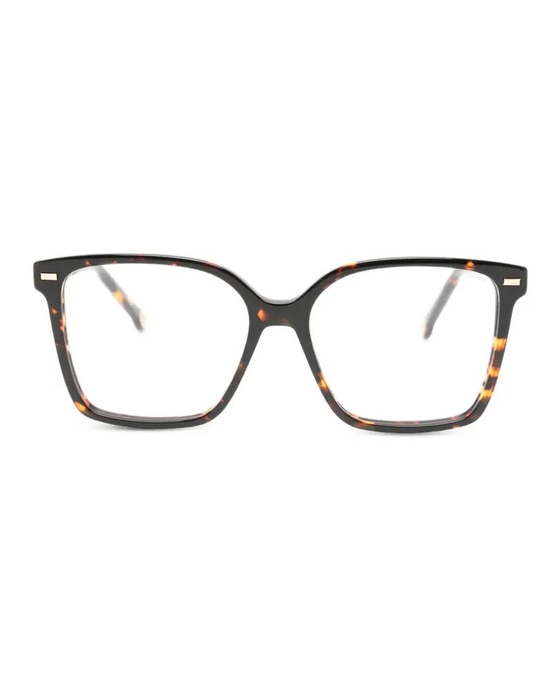 Carolina Herrera New York Eckige Brille in Schildpattoptik - Braun Braun