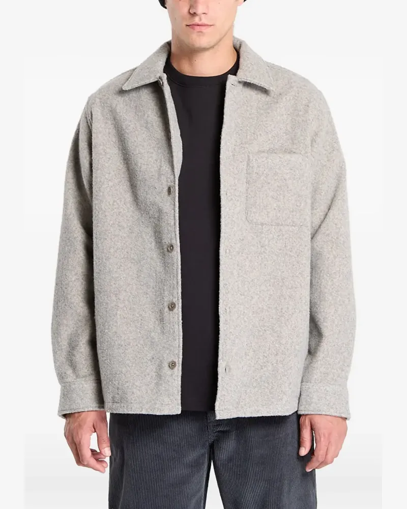 Samsøe & Samsøe Hemdjacke mit Knöpfen - Grau Grau