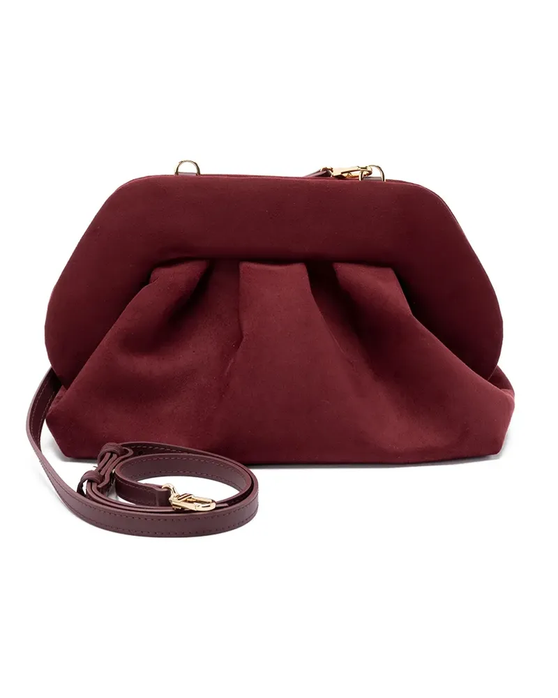 THEMOIRÈ Clutch mit Falten - Rot Rot