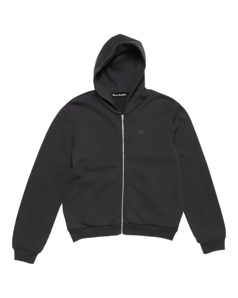 Acne Studios Kapuzenjacke mit Reißverschluss - Schwarz Schwarz