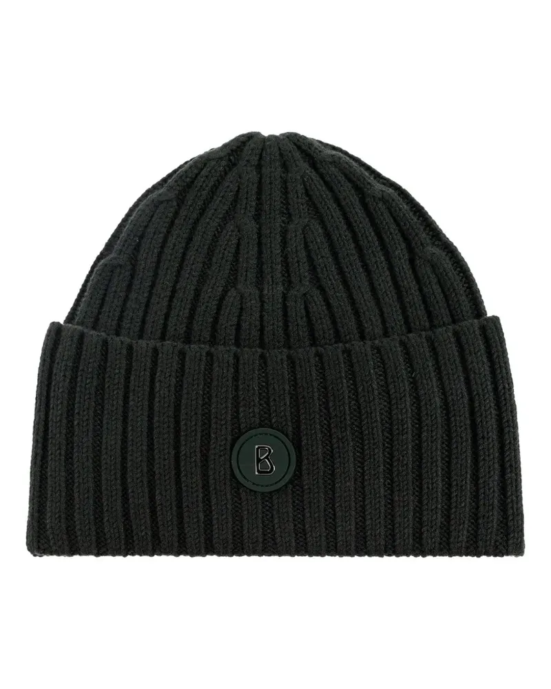Bogner Gerippte Mütze mit Logo - Grün Grün
