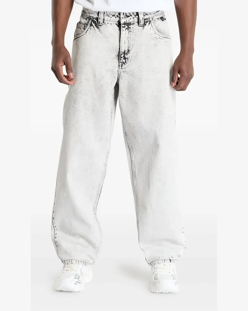 Dime Jeans mit weitem Bein - Weiß Weiß
