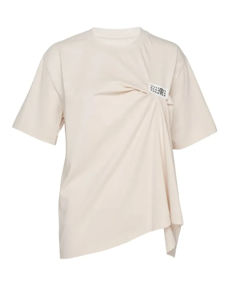 Maison Margiela basic cotton short-sleeve top - Weiß Weiß