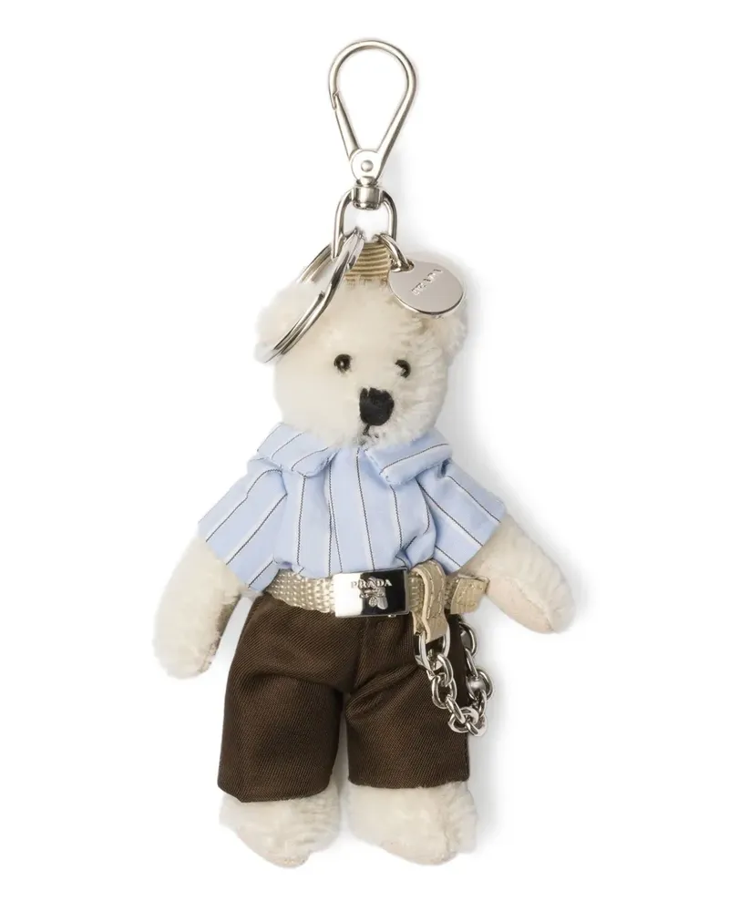 Prada Teddy-Anhänger - Weiß Weiß