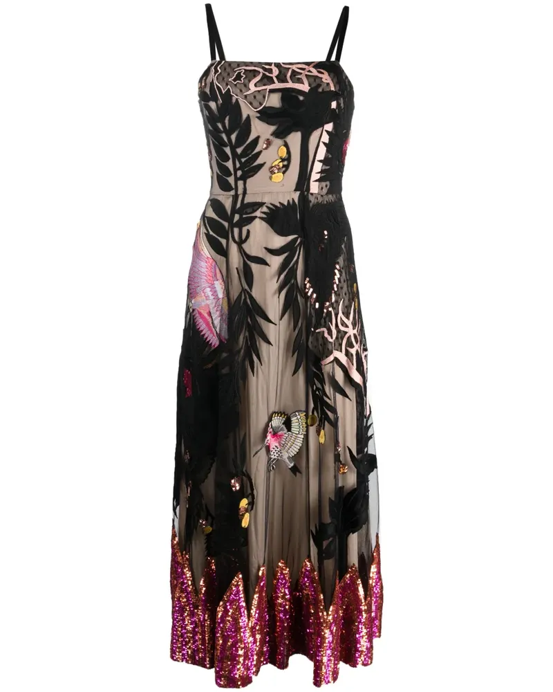 Temperley London Ärmelloses Maxikleid - Schwarz Schwarz