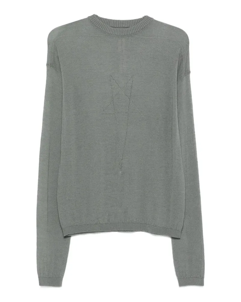 Rick Owens Pullover mit Stern-Intarsie - Grün Grün