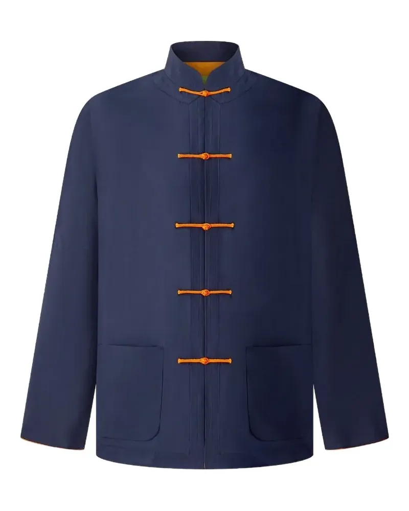 Shanghai Tang Jacke mit Stehkragen - Blau Blau