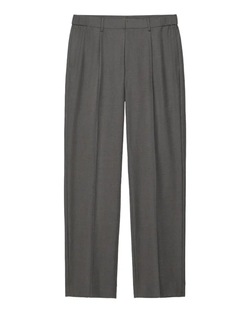 Shanghai Tang pleated wool trousers - Grau Grau