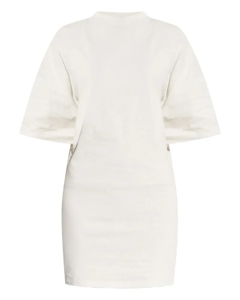 Balenciaga T-Shirt-Minikleid mit kurzen Ärmeln - Nude Nude