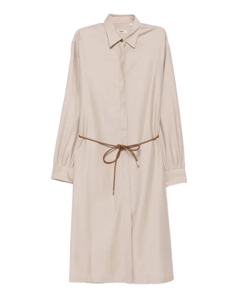 Herno Midikleid mit Gürtel - Nude Nude