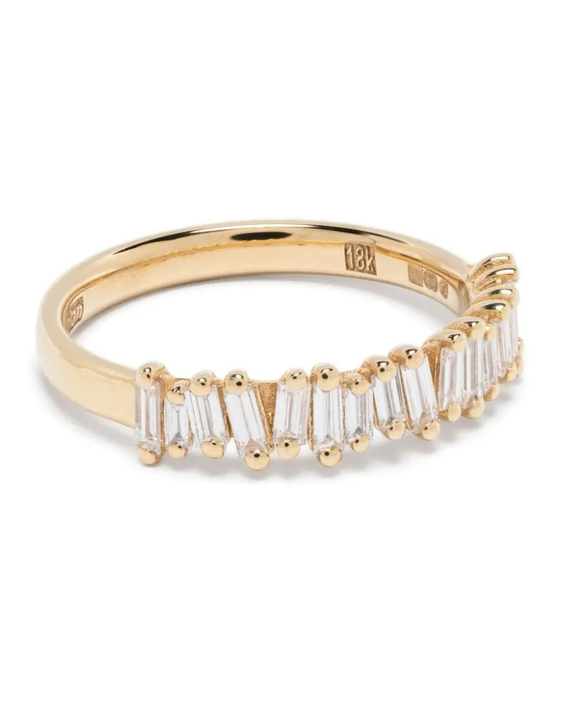 Suzanne Kalan 18kt Classic Gelbgold-Stapelring mit Diamant Gold