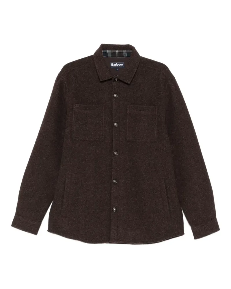 Barbour Hemdjacke mit Knopfleiste - Braun Braun