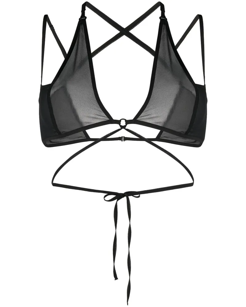 Charlotte Knowles Top aus Seide - Schwarz Schwarz