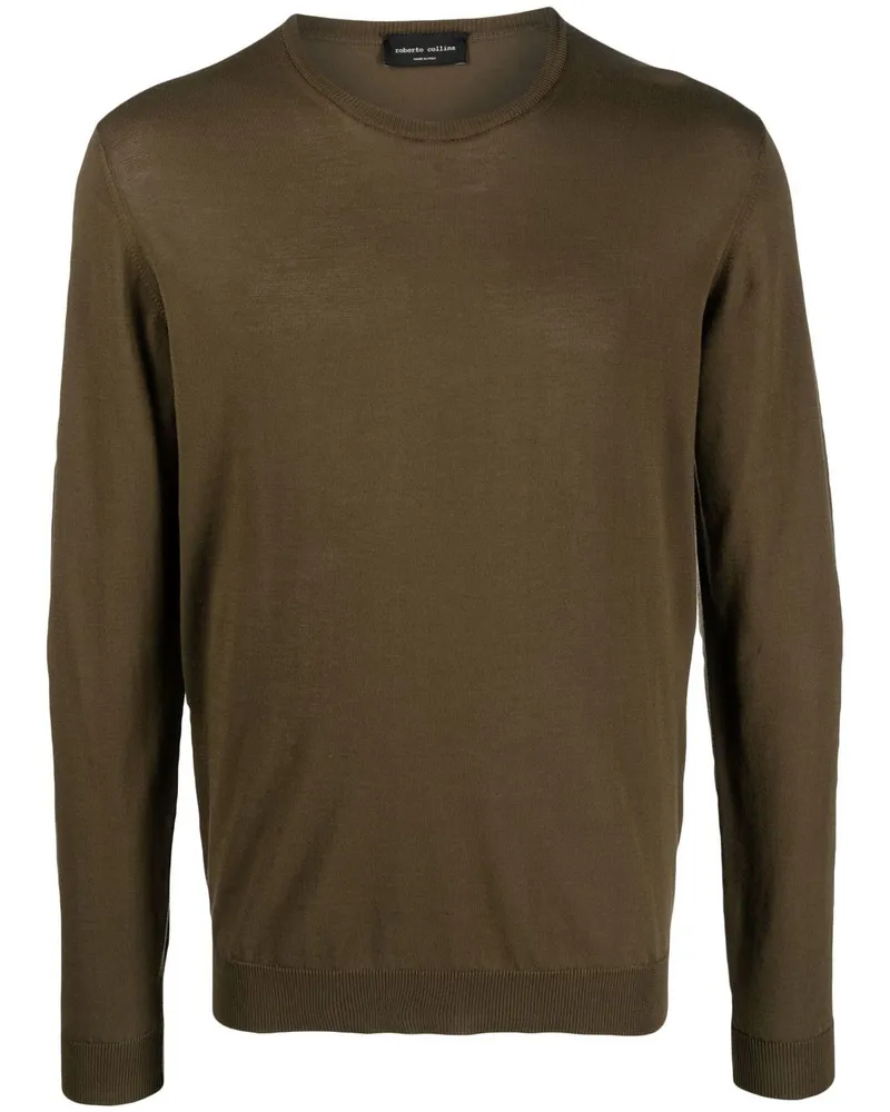 Roberto Collina Pullover mit rundem Ausschnitt - Grün Grün