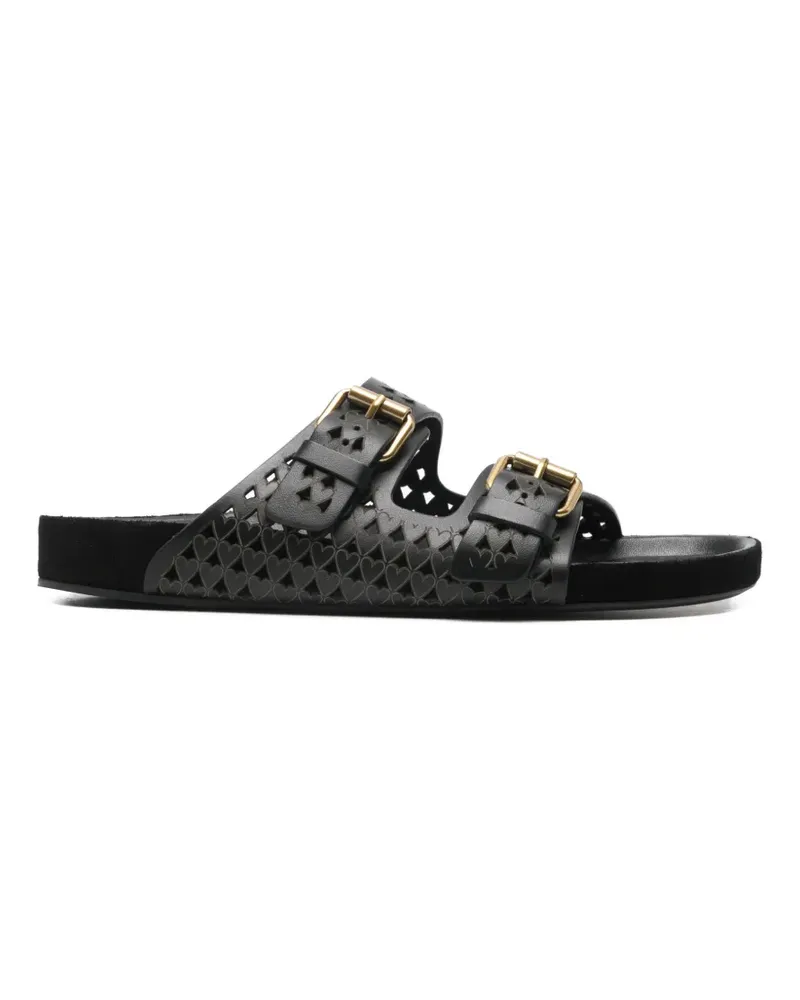 Isabel Marant Lennyo cutout buckle flat sandals - Schwarz Schwarz