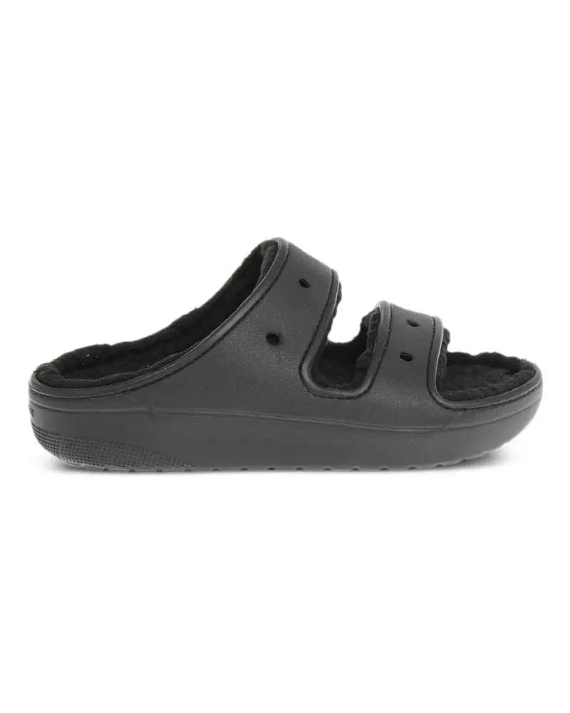 Crocs Classic Cozzzy double-band sandals - Schwarz Schwarz