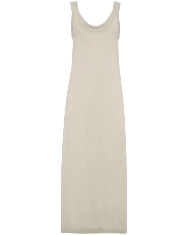 Brunello Cucinelli Langes Kaschmirkleid - Nude Nude