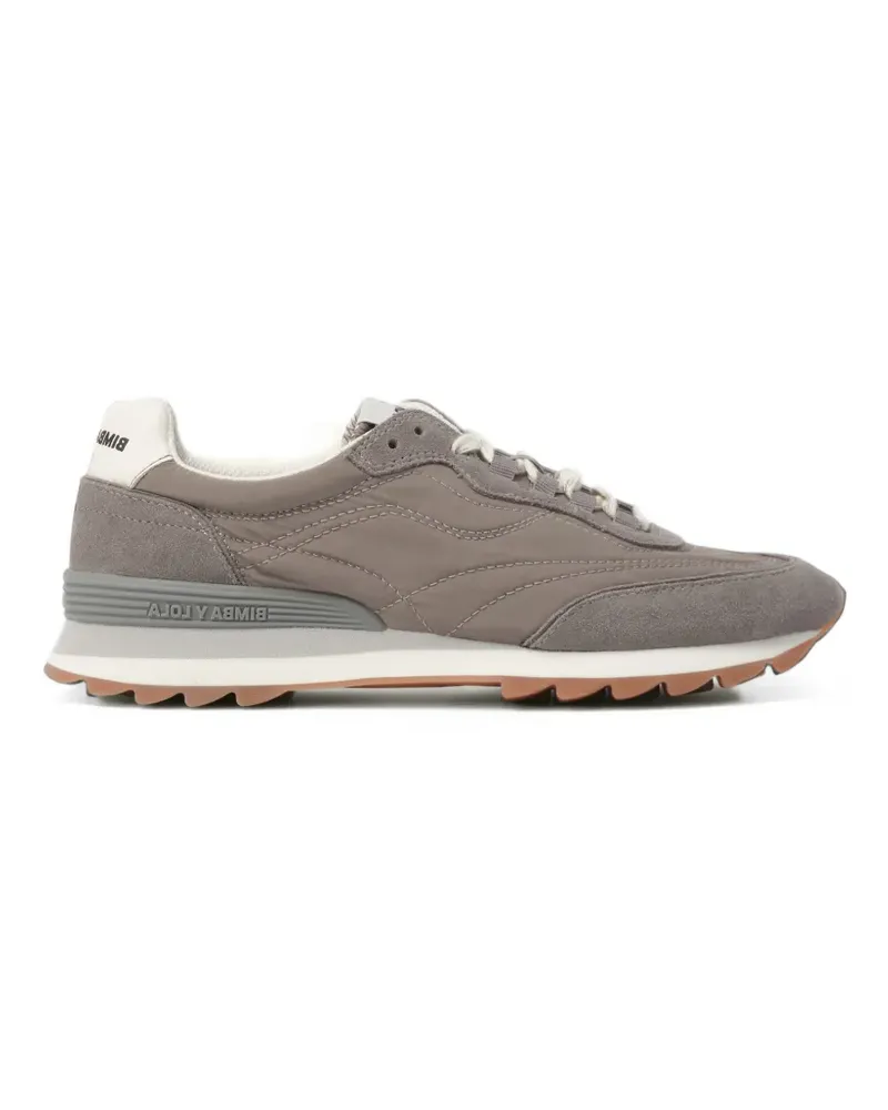 BIMBA Y LOLA Sneakers Größe 13 23 aus grauem Wildleder und Stoff Grau