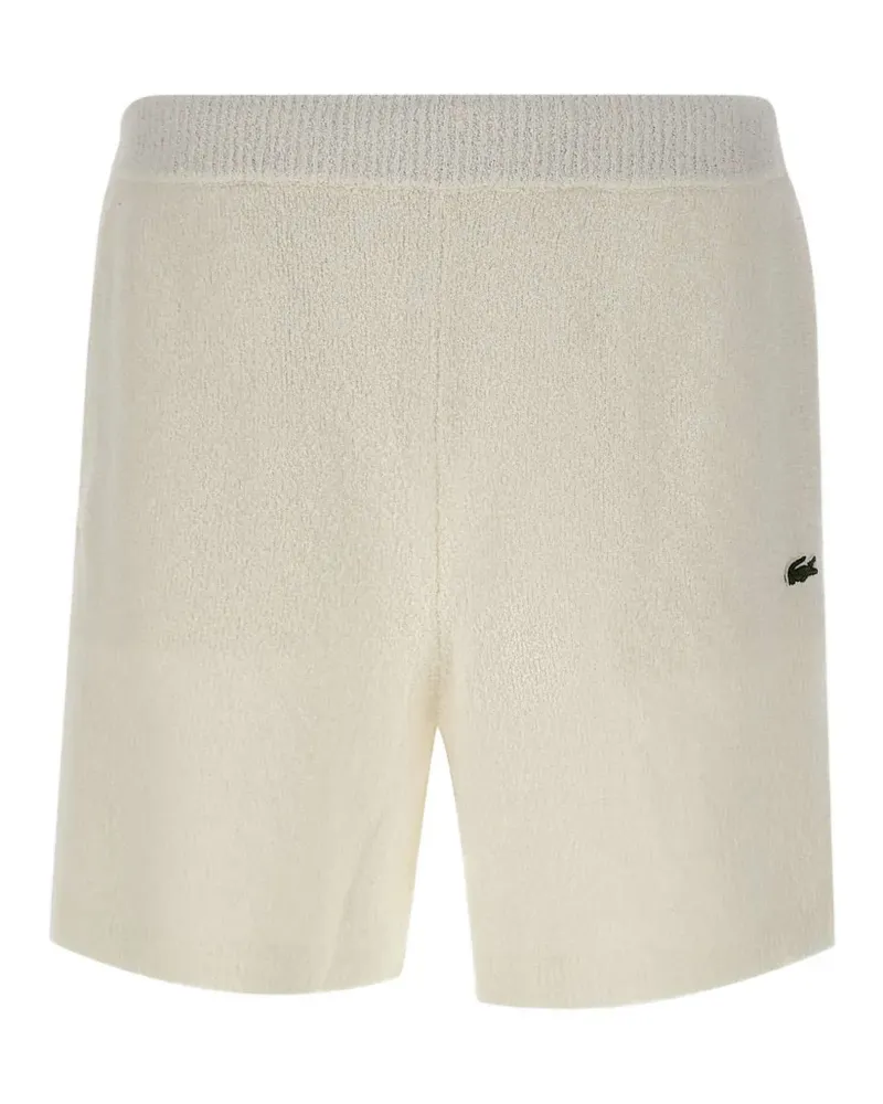 Lacoste bouclé-knit shorts - Weiß Weiß