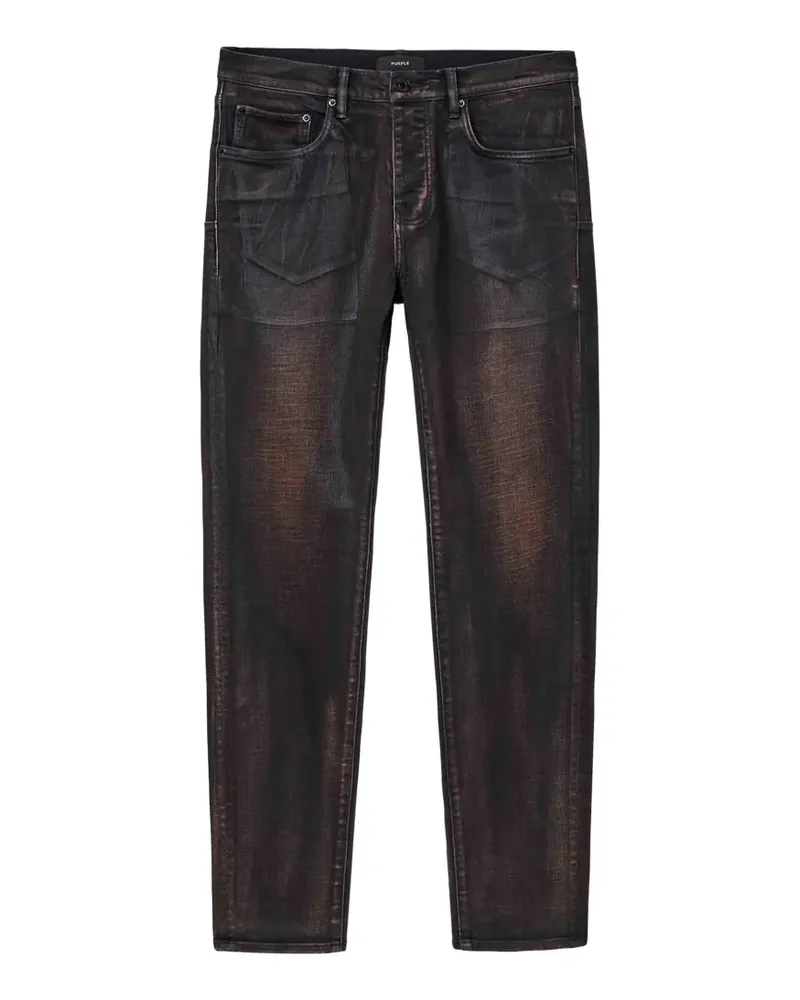 PURPLE BRAND P001 ink-splatter jeans - Schwarz Schwarz