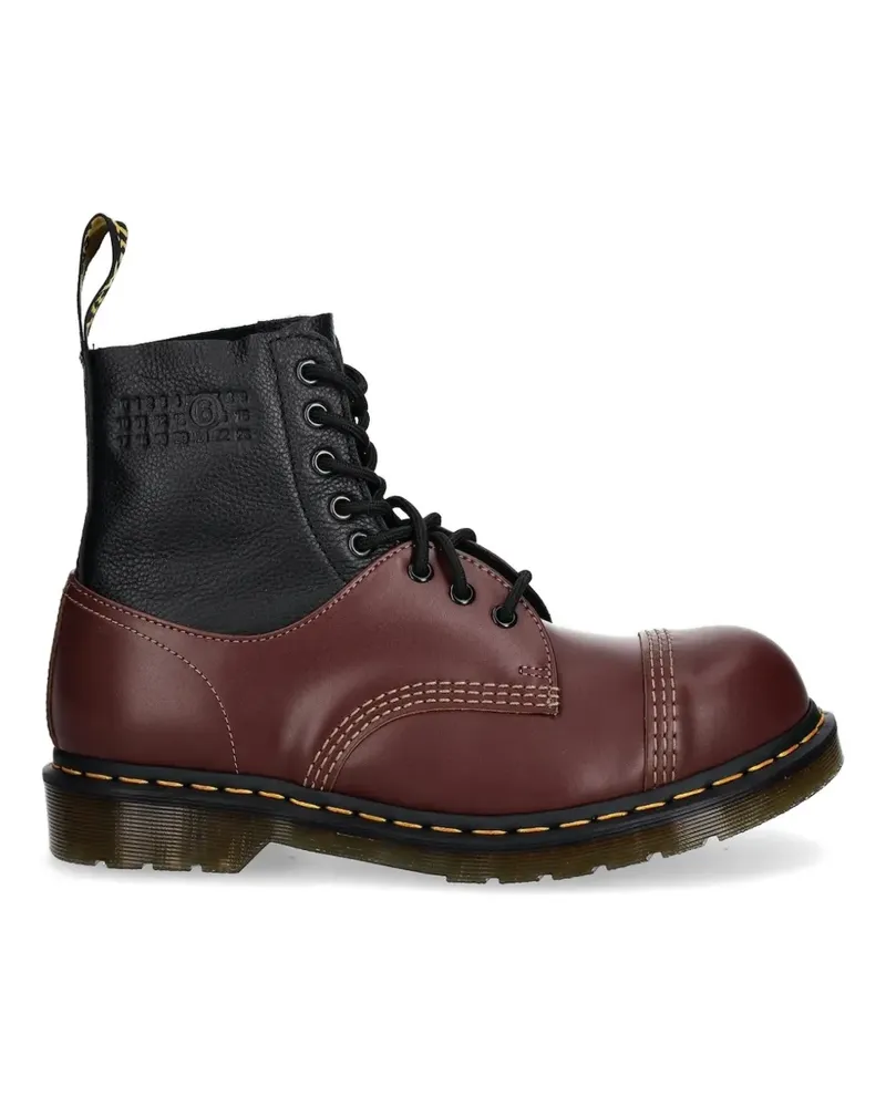 Dr.Martens x MM6 Maison Margiela 1460 Twisted and Reimagined leather boots - Rot Rot