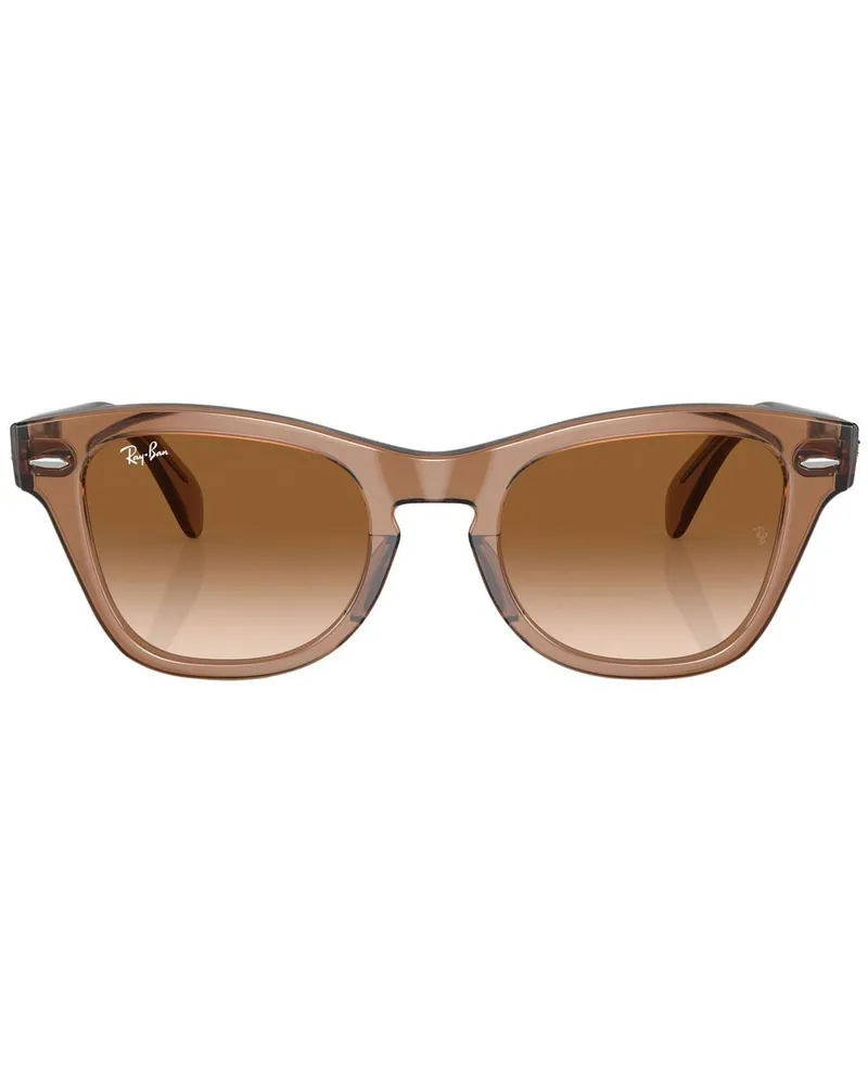 Ray Ban Eckige Sonnenbrille mit Farbverlauf - Braun Braun