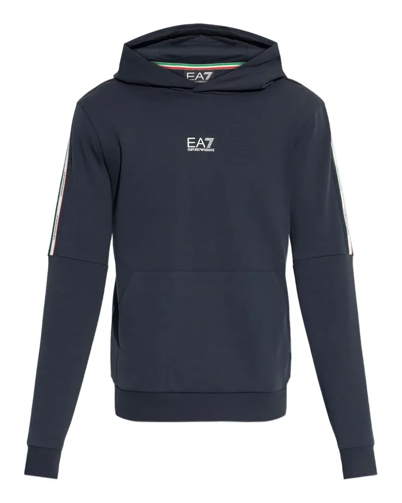 EA7 Hoodie mit Logo - Blau Blau