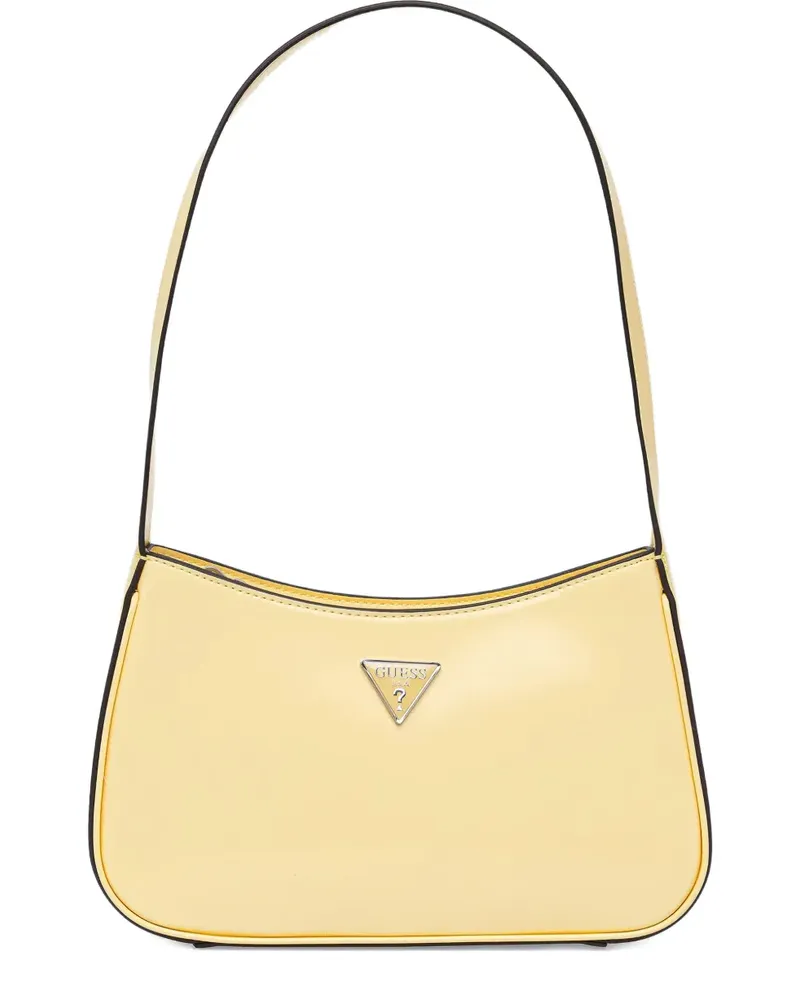 Guess Arnela Schultertasche mit Triangel-Logo - Gelb Gelb
