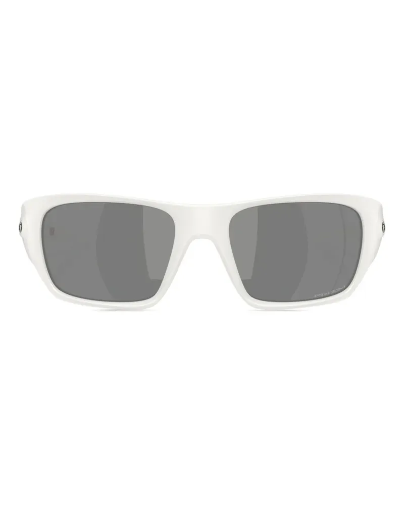Oakley Sonnenbrille mit eckigem Gestell - Weiß Weiß