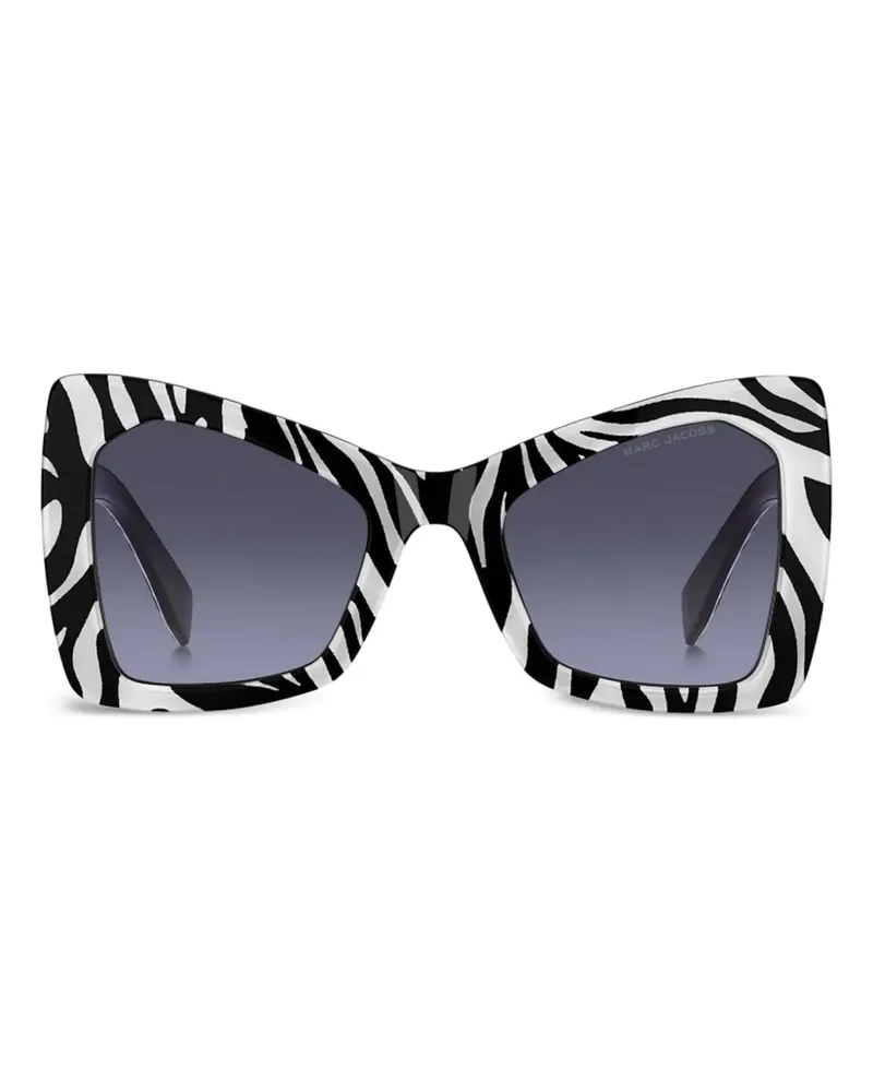 Marc Jacobs Sonnenbrille mit Zebra-Print - Schwarz Schwarz