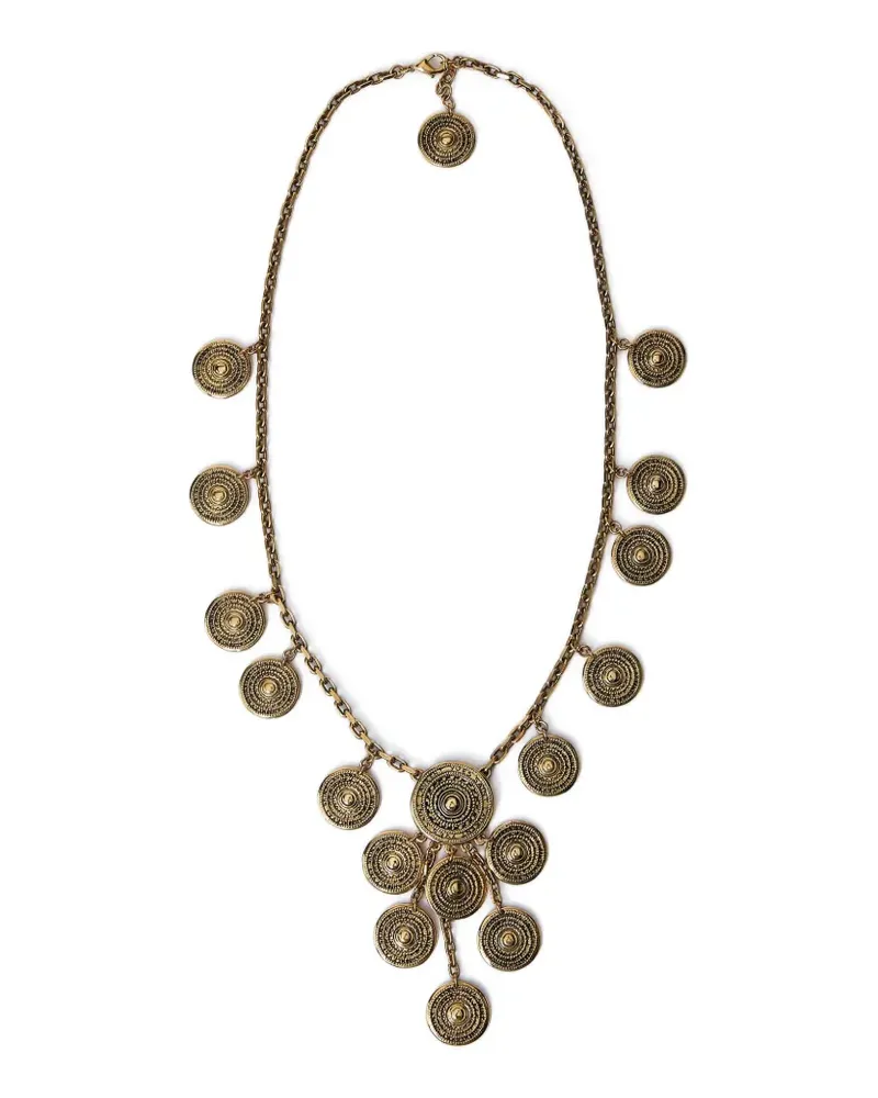 Saint Laurent Halskette mit Medaillon - Gold Gold