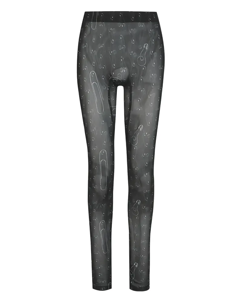 Vivienne Westwood Safety Pin Leggings - Schwarz Schwarz