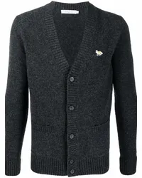 Kitsuné Cardigan mit V-Ausschnitt Grau