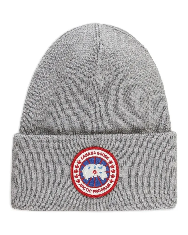 Canada Goose Beanie mit Logo-Patch - Grau Grau