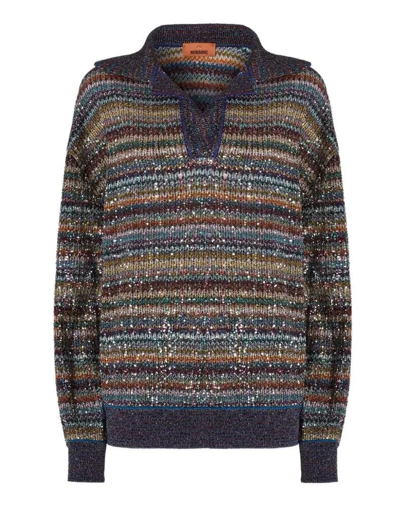 Missoni Pullover mit Pailletten - Blau Blau