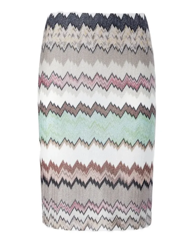 Missoni Midirock mit Zickzackmuster - Nude Nude