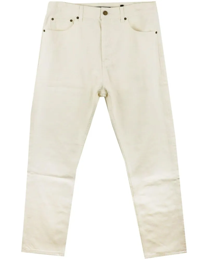 Fear of God Straight-Leg-Jeans mit Logo - Weiß Weiß