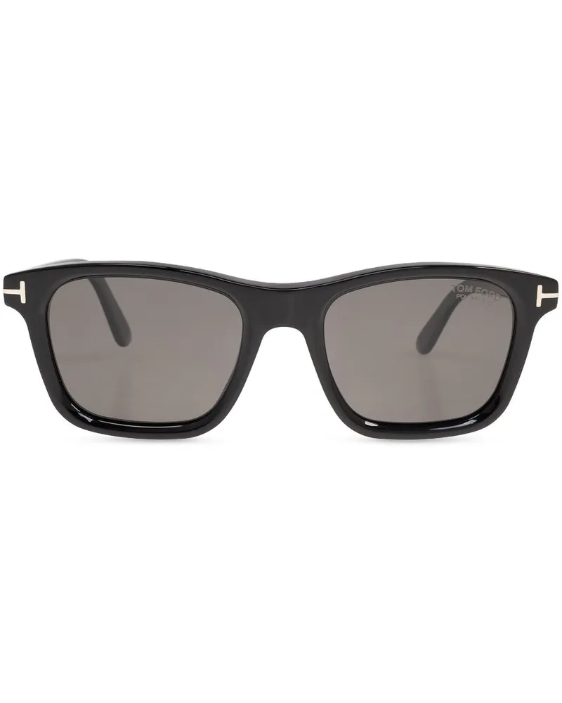 Tom Ford Sonnenbrille mit eckigem Gestell - Schwarz Schwarz