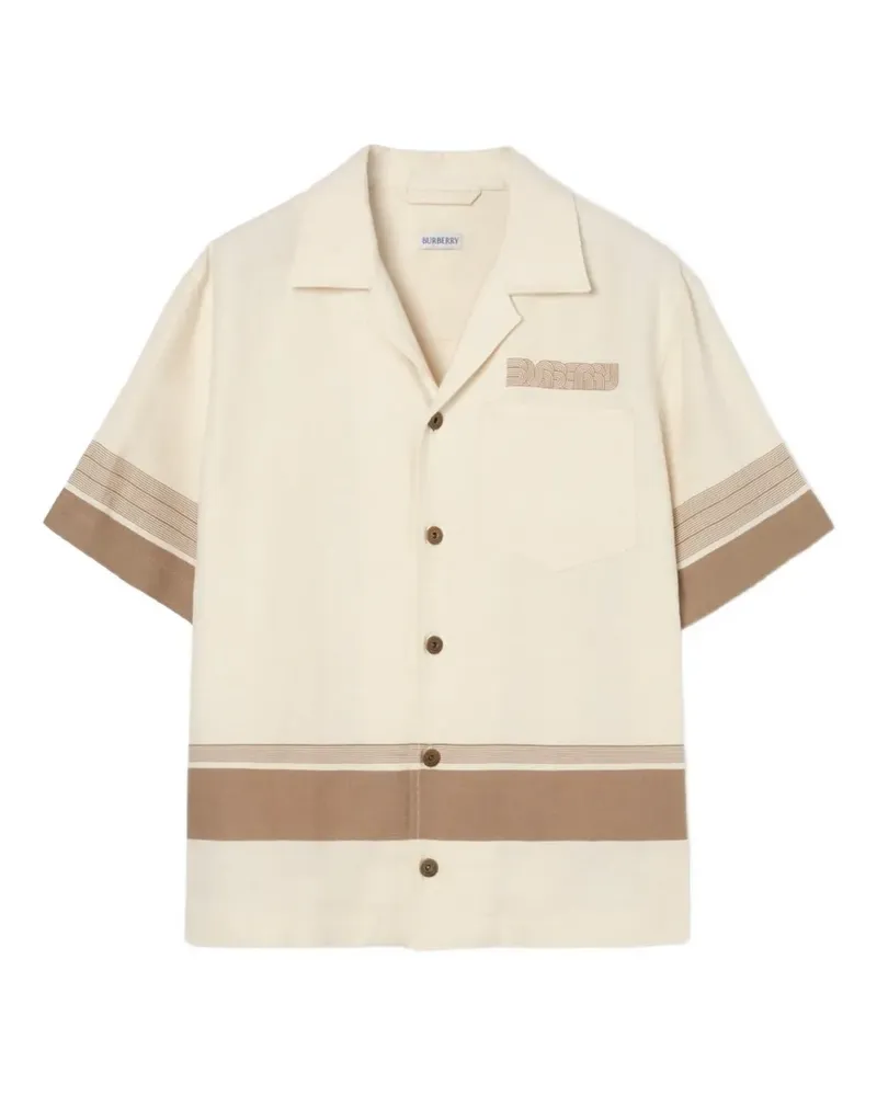 Burberry Leinenhemd im Oversized-Look - Nude Nude