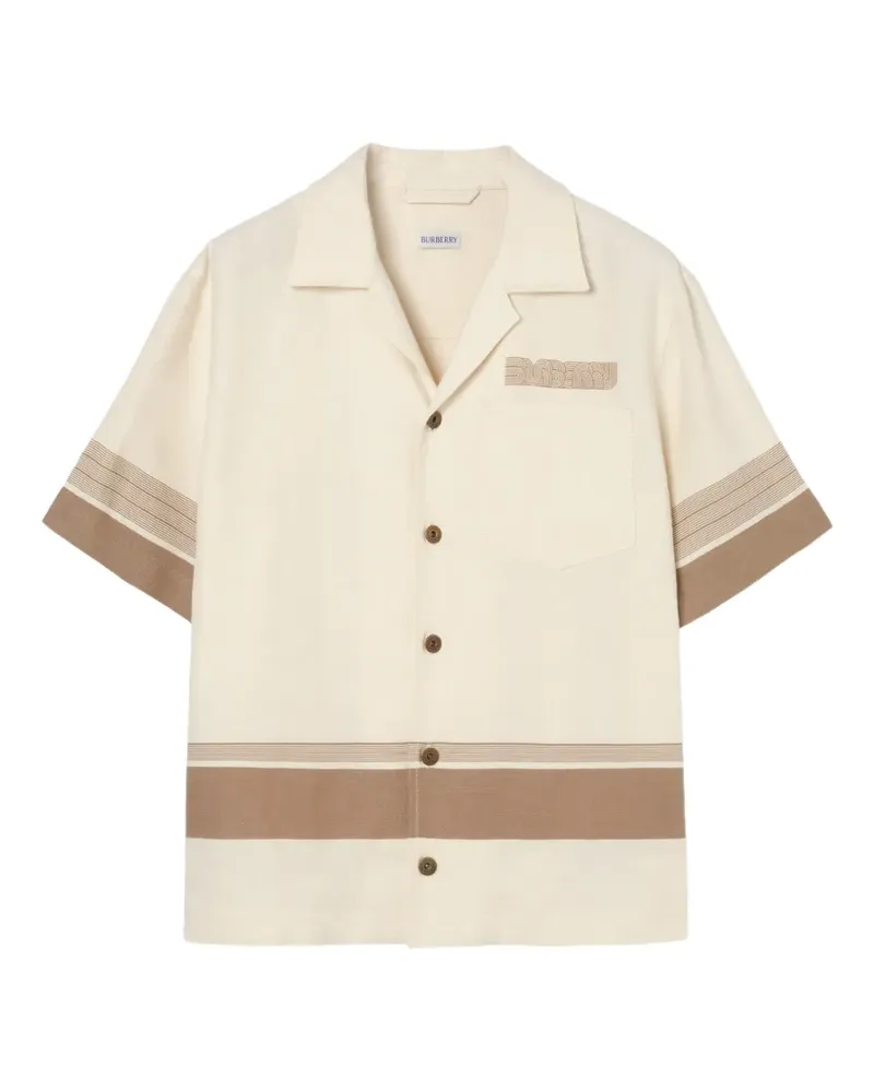 Burberry Leinenhemd im Oversized-Look - Nude Nude