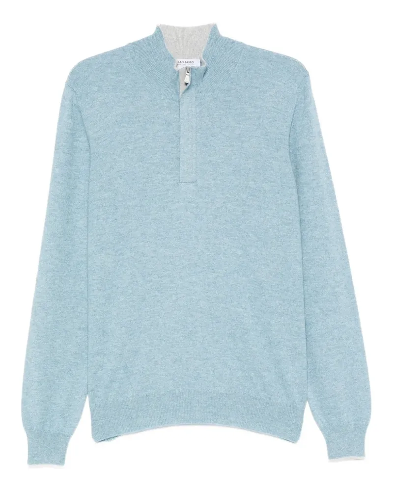 Gran Sasso Pullover mit Reißverschluss - Schwarz Schwarz
