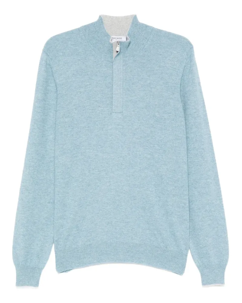Gran Sasso Pullover mit Reißverschluss - Schwarz Schwarz