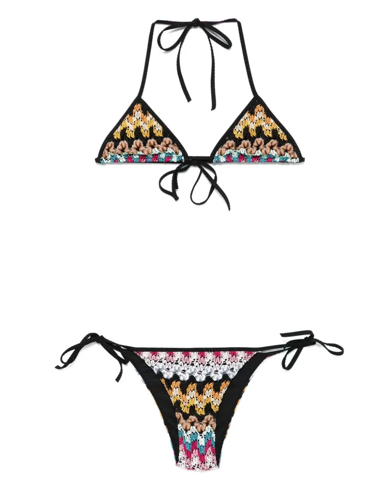 Missoni Gehäkelter Bikini - Schwarz Schwarz