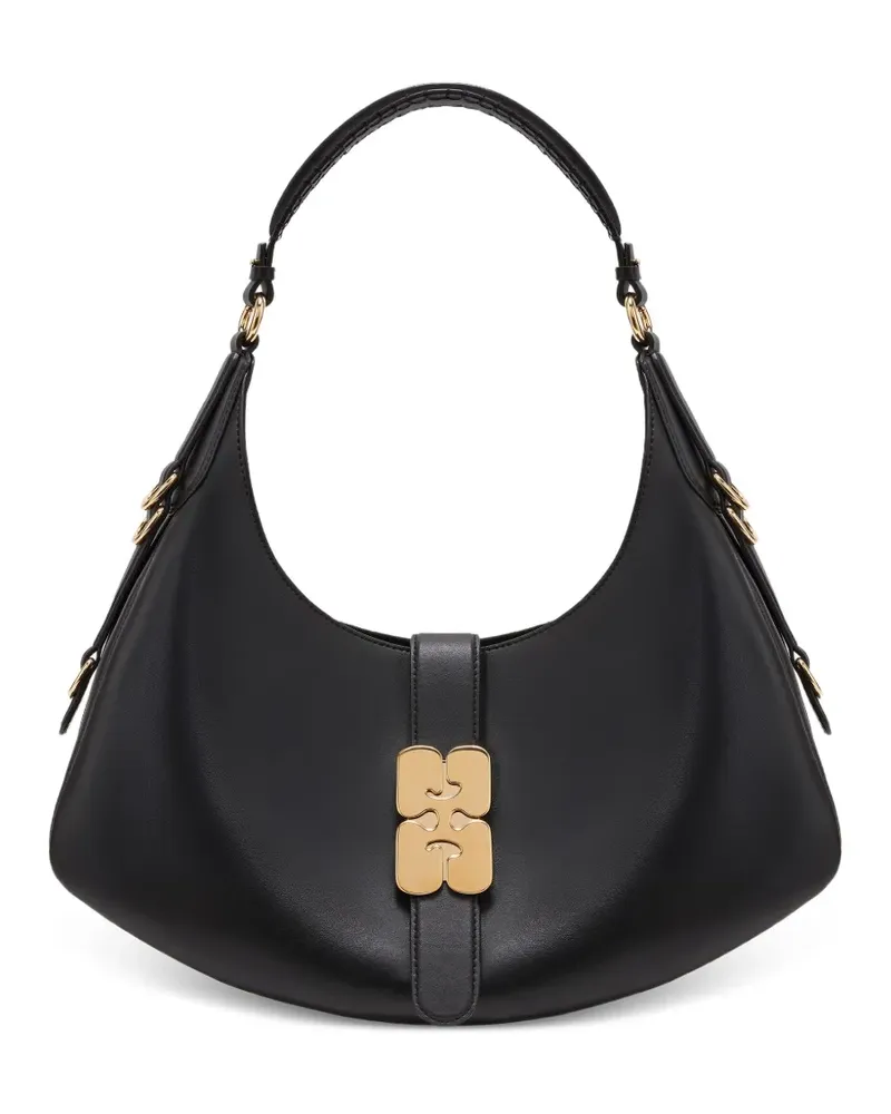Ganni The Crescent Schultertasche - Schwarz Schwarz