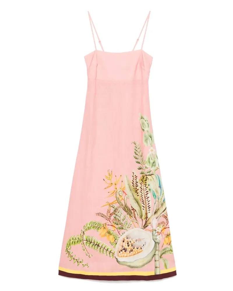ALEMAIS Papaya Midikleid - Rosa Rosa