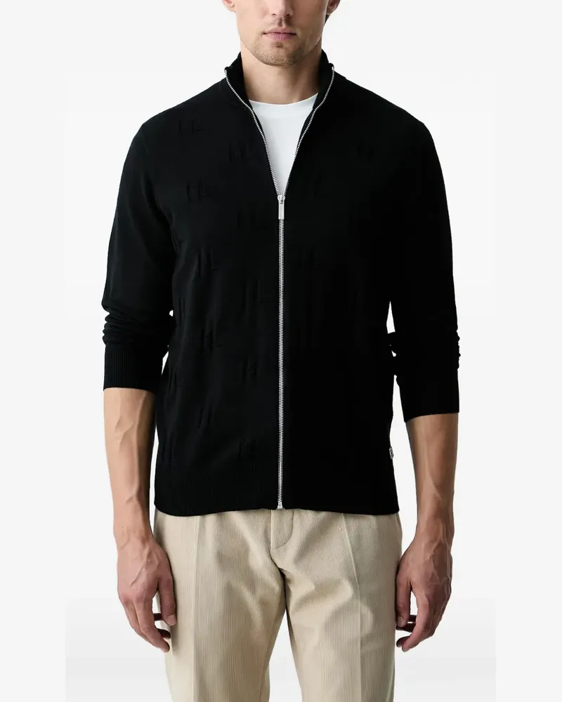 Karl Lagerfeld zip-up cardigan - Schwarz Schwarz