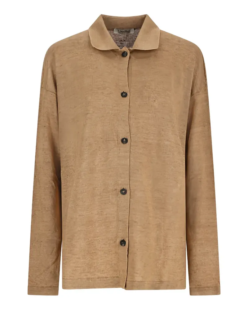 Max Mara Max Mara Cardigan aus Leinen - Nude Nude