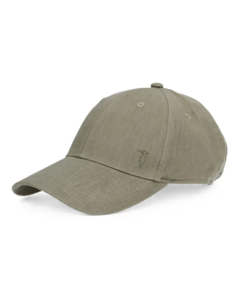 Trussardi Baseballkappe mit Logo-Stickerei - Grün Grün